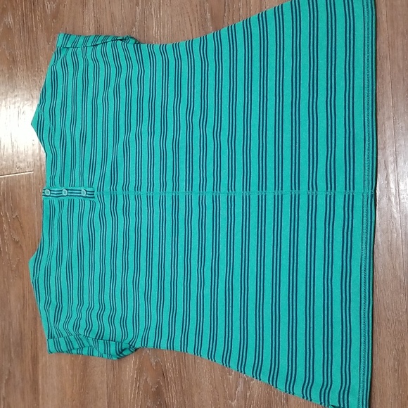 (L) T by Talbots Striped Knit Top Nautical Casual Comfortable Loungewear Comfy - Picture 7 of 7